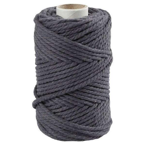 Macramé cord Grey