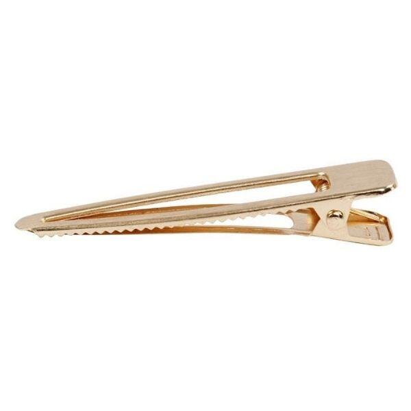 Hair clip, gold-plated