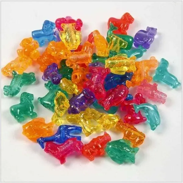 Novelty Shape Beads, 25 mm, animals
