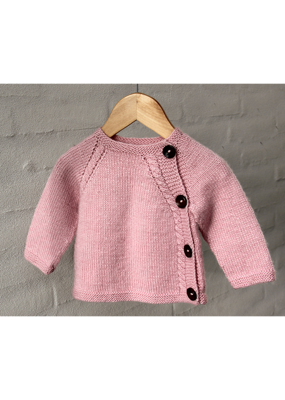 96151 Sweater with asymmetrical button tape