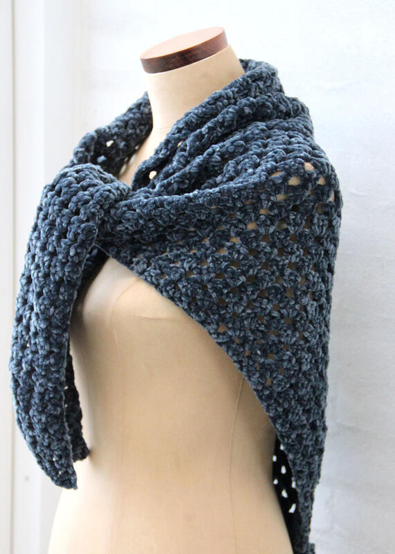99036 Granny Shawl Bohème Velvet "Double"