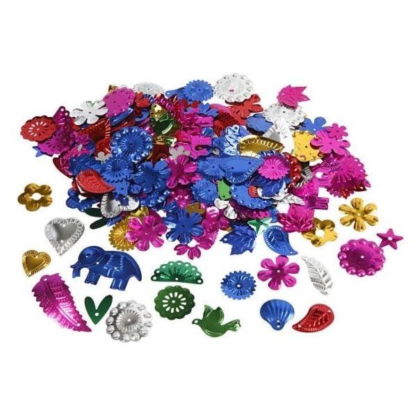 Sequins, Nature motifs, 30 g Dark Colours
