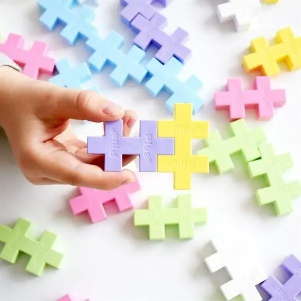 Plus-Plus LARGE Pastel Mix, 100 pcs