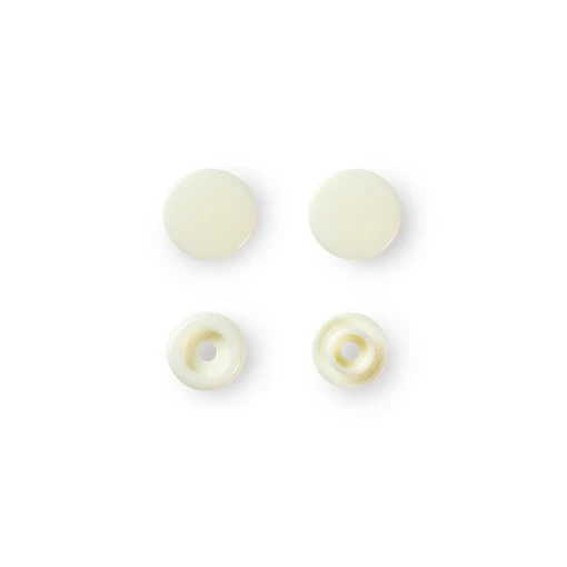 Prym Plastic Snap Fasteners, 30 pcs Off White