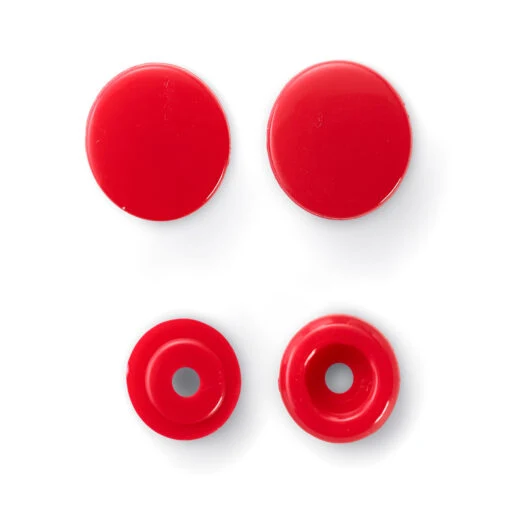 Prym Plastic Snap Fasteners, 30 pcs Red