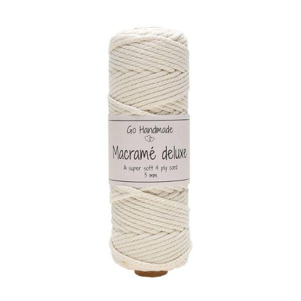 Go Handmade Macramé Cord Deluxe 50 m, 3 mm