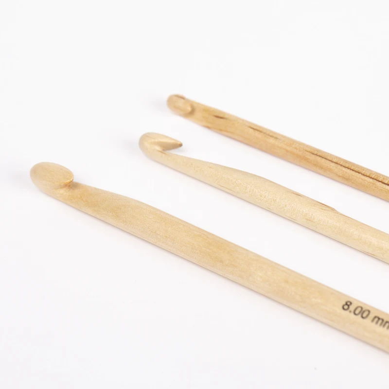 DROPS Basic Crochet Hooks Wood 15 cm (5.50-10.00 mm)