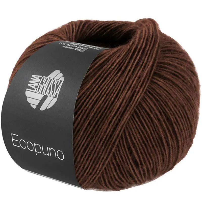 Lana Grossa Ecopuno 224 Chocolate brown