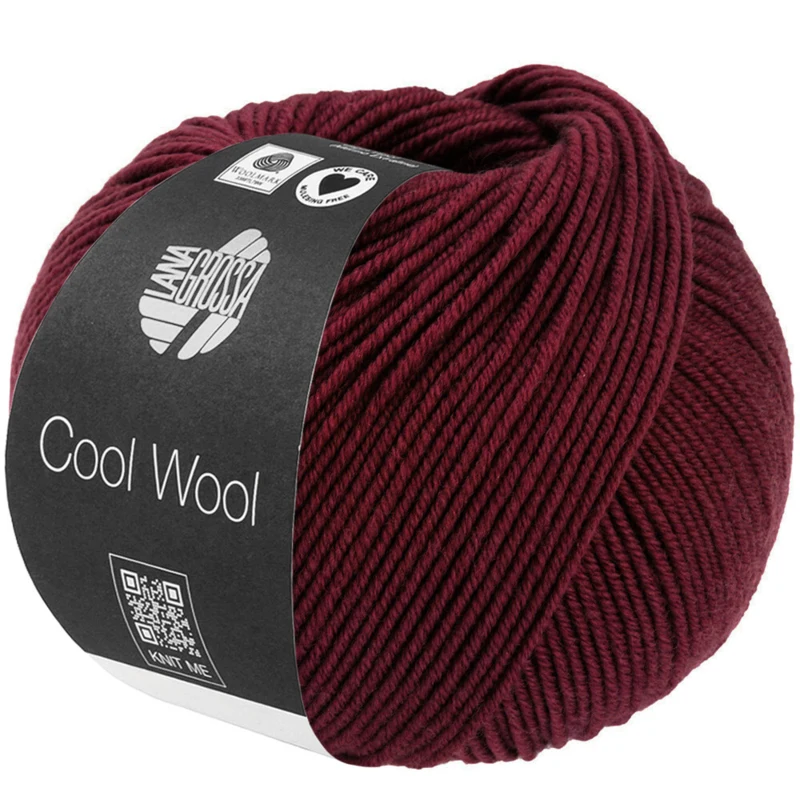 Lana Grossa Cool Wool 2124 Dark rose red