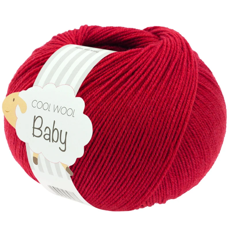 Lana Grossa Cool Wool Baby 343 Cherry red