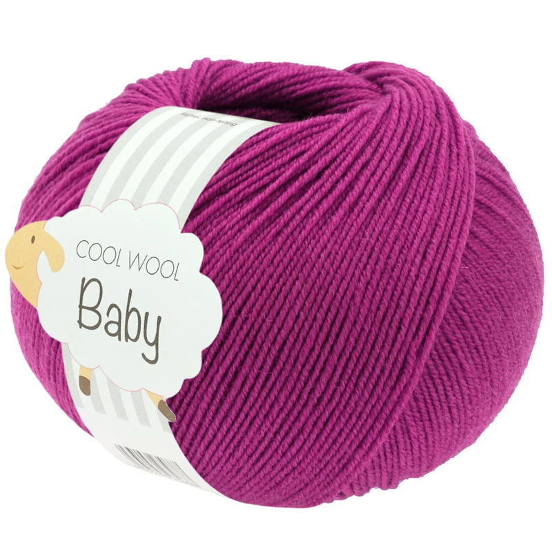 Lana Grossa Cool Wool Baby 345 Red violet