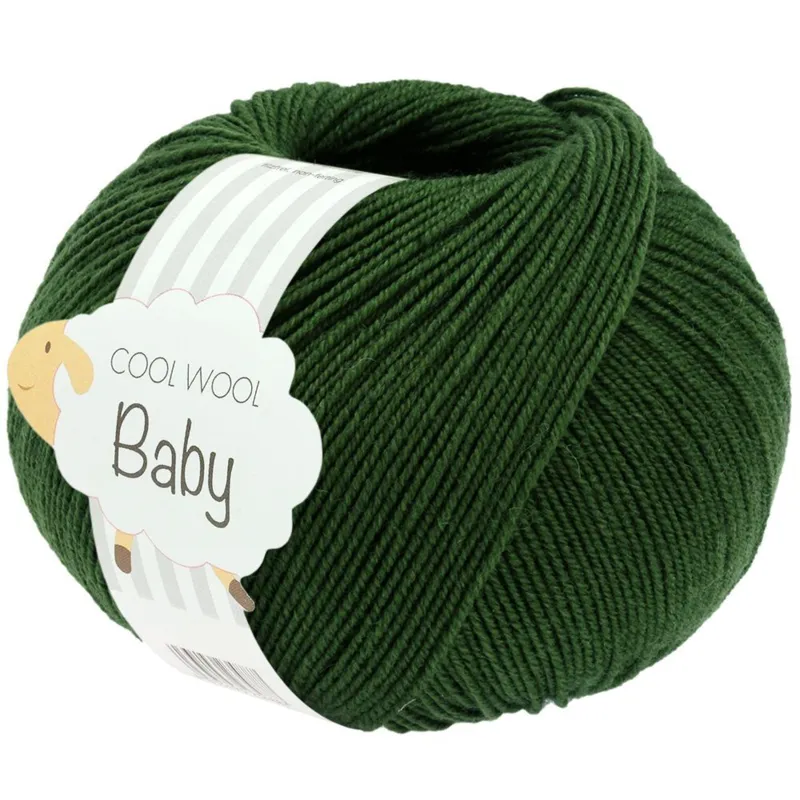 Lana Grossa Cool Wool Baby 336 Dark green