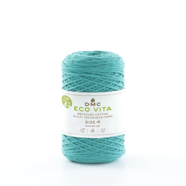 DMC Eco Vita 4 Yarn Unicolor 89 Turquoise green