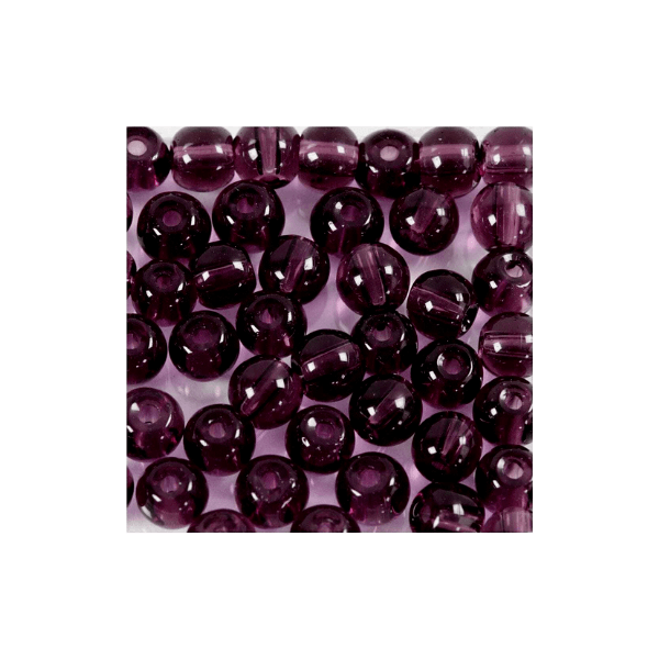 Glass beads 4mm, 45 pcs