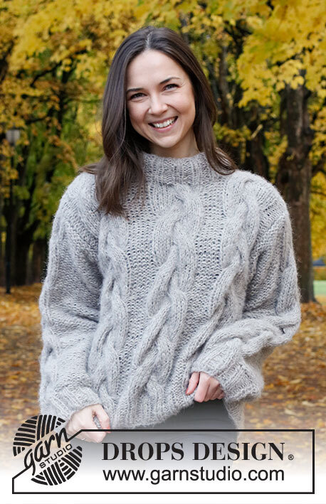 226-40 Evening Fires Sweater by DROPS Design