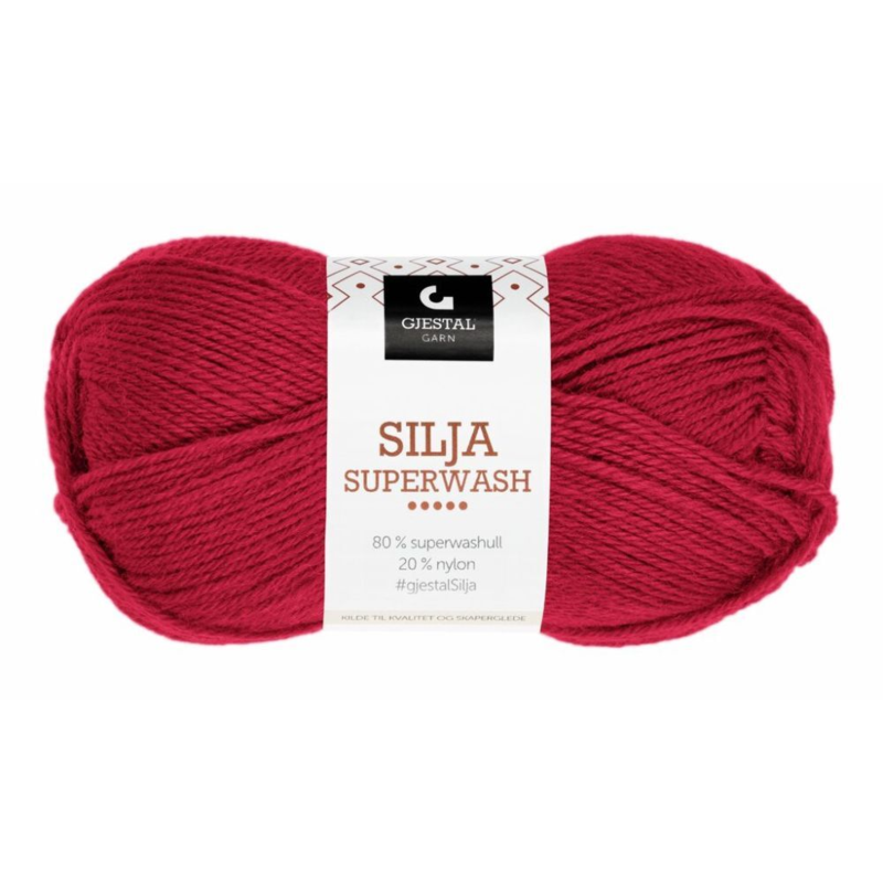 Gjestal Silja Superwash 309 Poppy red