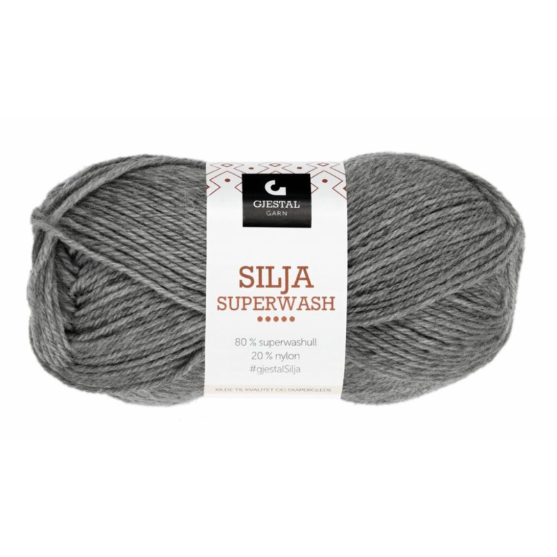 Gjestal Silja Superwash 305 Gray heather
