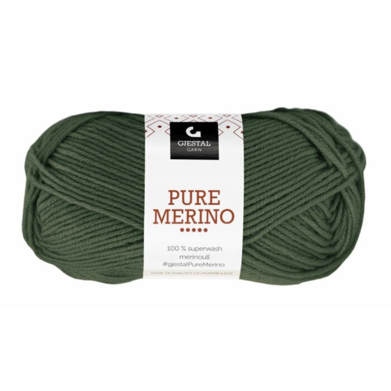 Gjestal Pure Merino 124 Army green