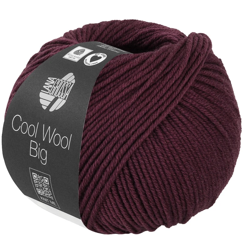 Lana Grossa Cool Wool Big 1044 Black red