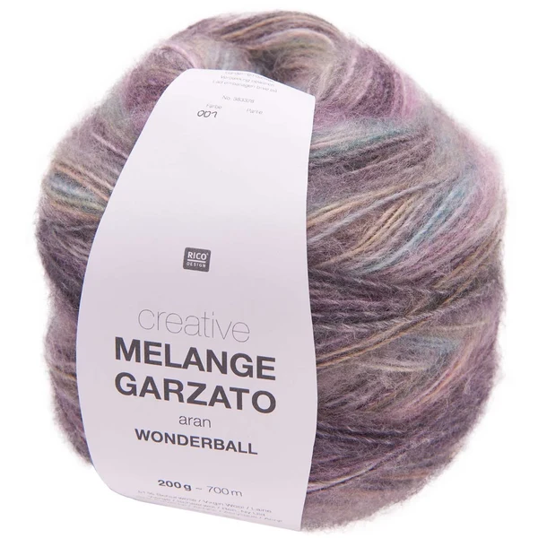 Rico Design Creative Melange Garzato 001 Lilac-turquoise