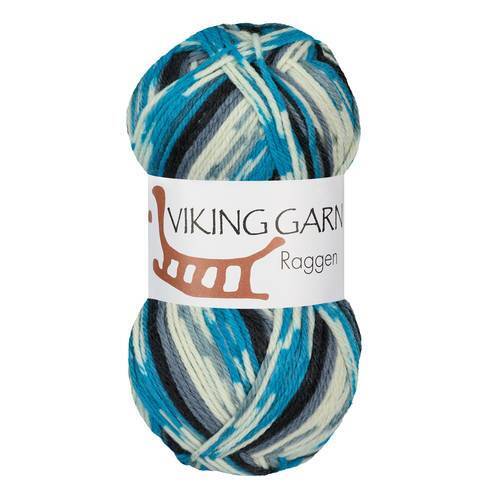 Viking Raggen 723 Multi turquoise/white