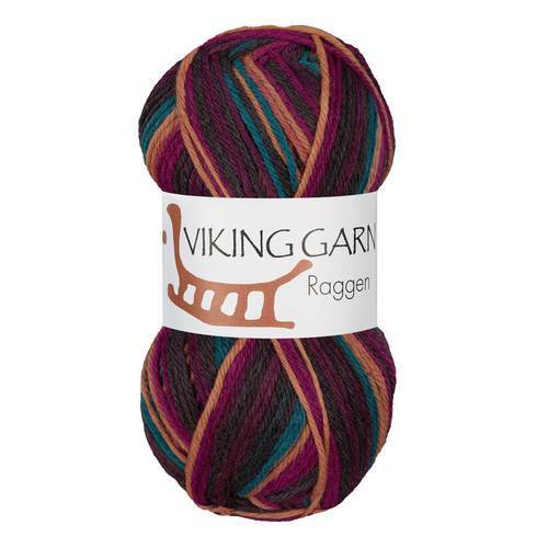 Viking Raggen 756 Multi purple/ochre