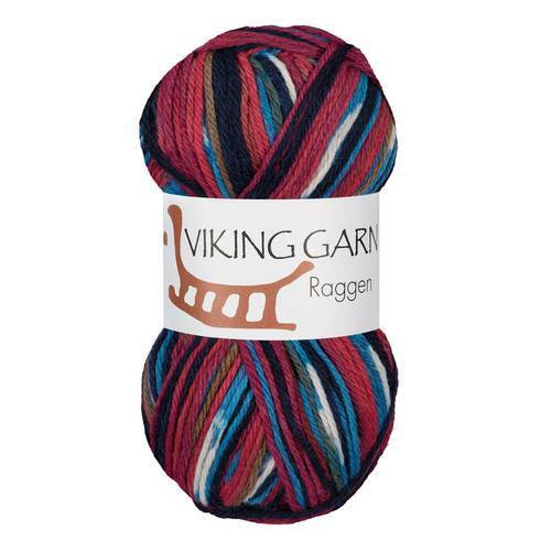 Viking Raggen 775 Multi burgundy/blue