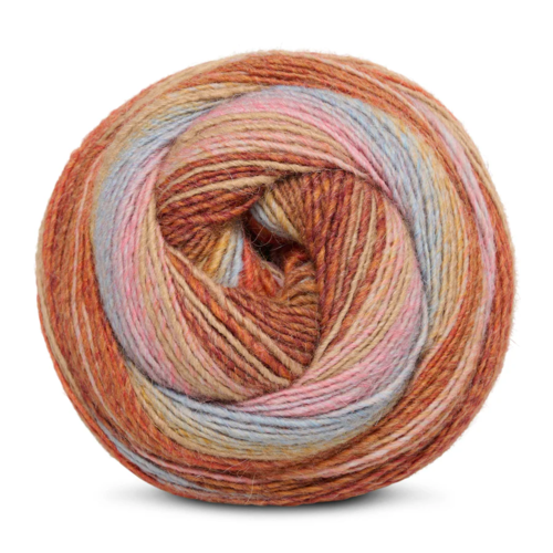 Mayflower Taormina 019 Rust/ Khaki/ Light Blue/ Hydrangea