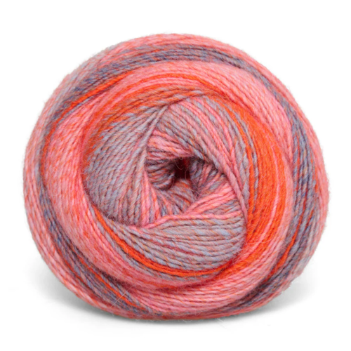 Mayflower Taormina 018 Bright Orange/ Flamingo/ Dusty Blue/ Cornflower