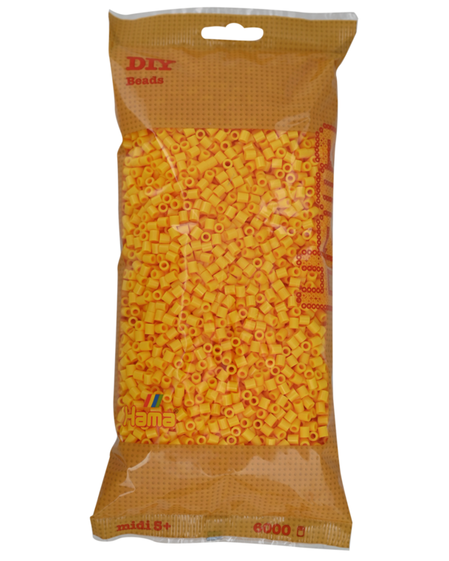 Hama Midi Beads, Solid colour, 6000 pcs 205-03 Yellow