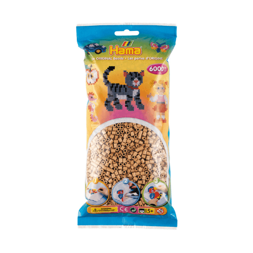 Hama Midi Beads, Solid colour, 6000 pcs 205-75 Light nougat