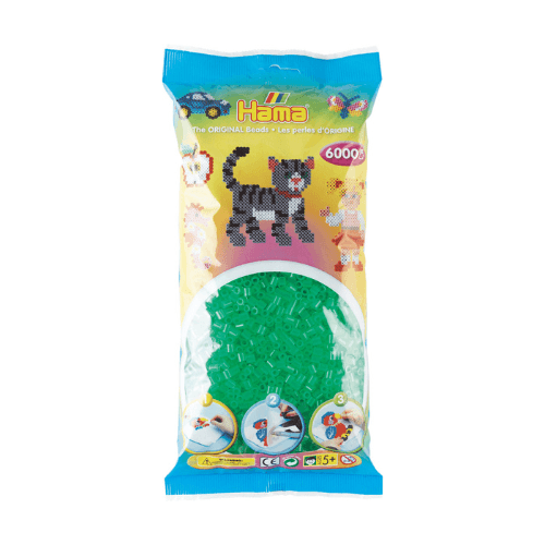 Hama Midi Beads, Transparent, 6000 pcs