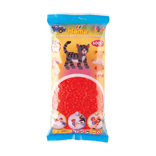 Hama Midi Beads, Transparent, 6000 pcs