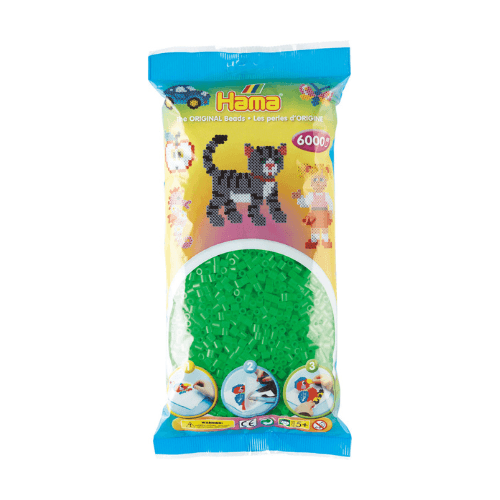 Hama Midi Beads, Transparent, 6000 pcs