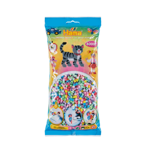 Hama Midi Beads, Mix, 6000 pcs