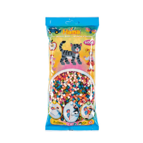 Hama Midi Beads, Mix, 6000 pcs