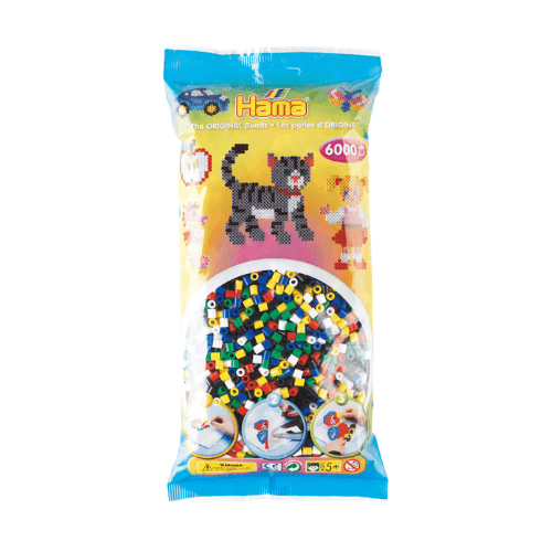 Hama Midi Beads, Mix, 6000 pcs