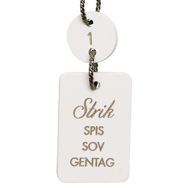 Go Handmade Wooden Row counter chain, Numbers 1-10