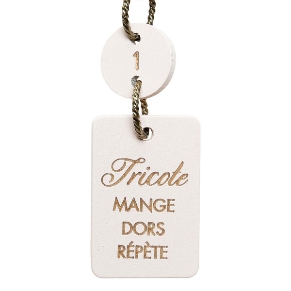 Go Handmade Wooden Row counter chain, Numbers 1-10