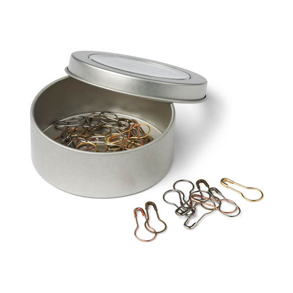 HobbyArts Stitch Markers, Metal Colours, 25 pcs.