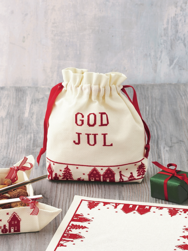 Permin Christmas Embroidery - Christmas Bag 24x24cm