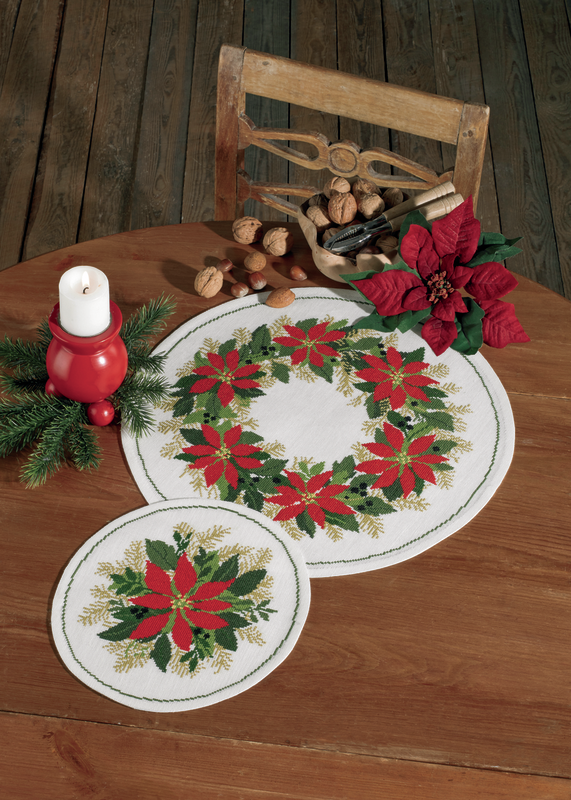 Permin Christmas Embroidery - Christmas Stars 26 + 42 cm
