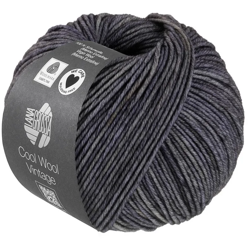 Lana Grossa Cool Wool Vintage 91 Dark gray