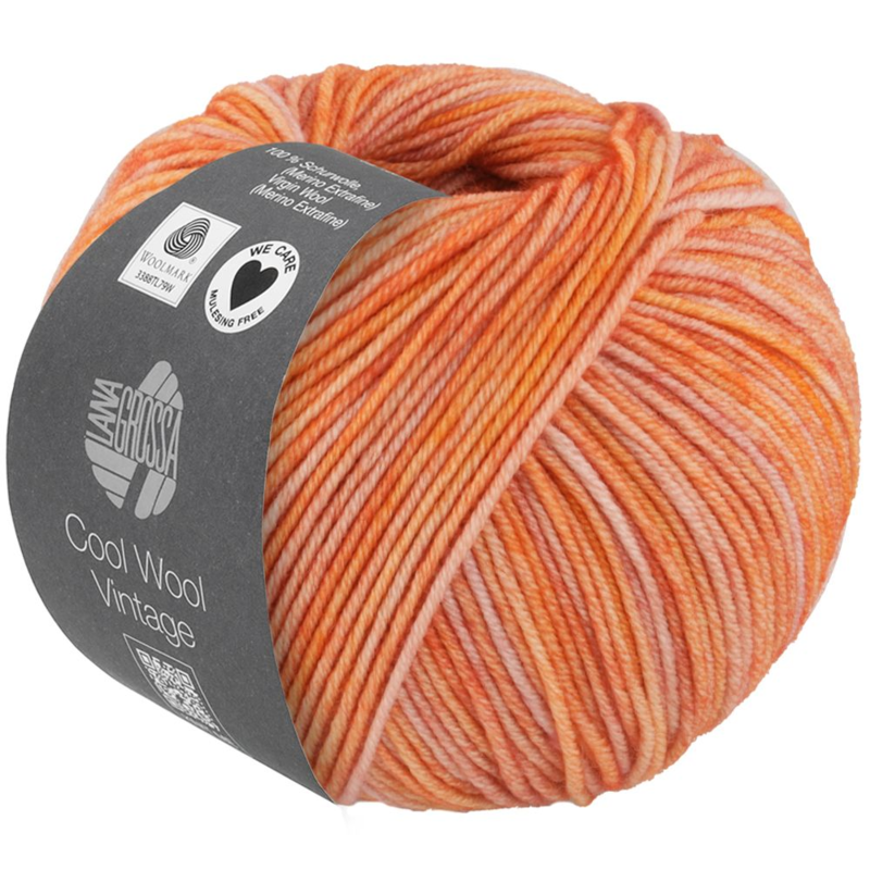 Lana Grossa Cool Wool Vintage 85 Papaya yellow