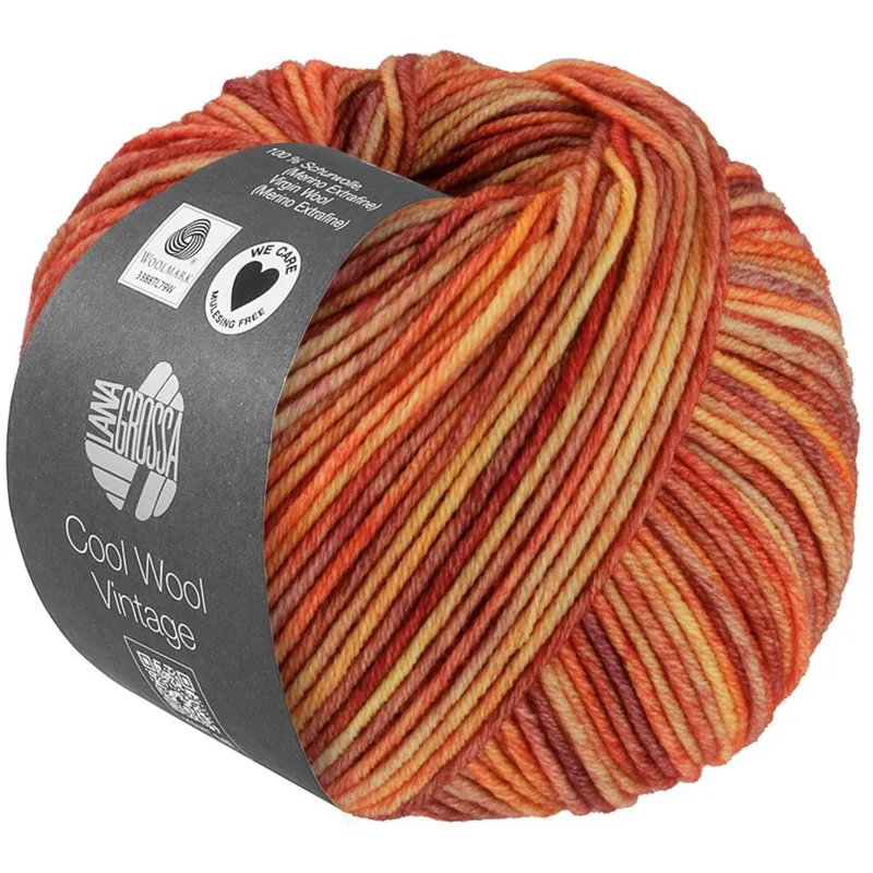 Lana Grossa Cool Wool Vintage 88 Orange brown
