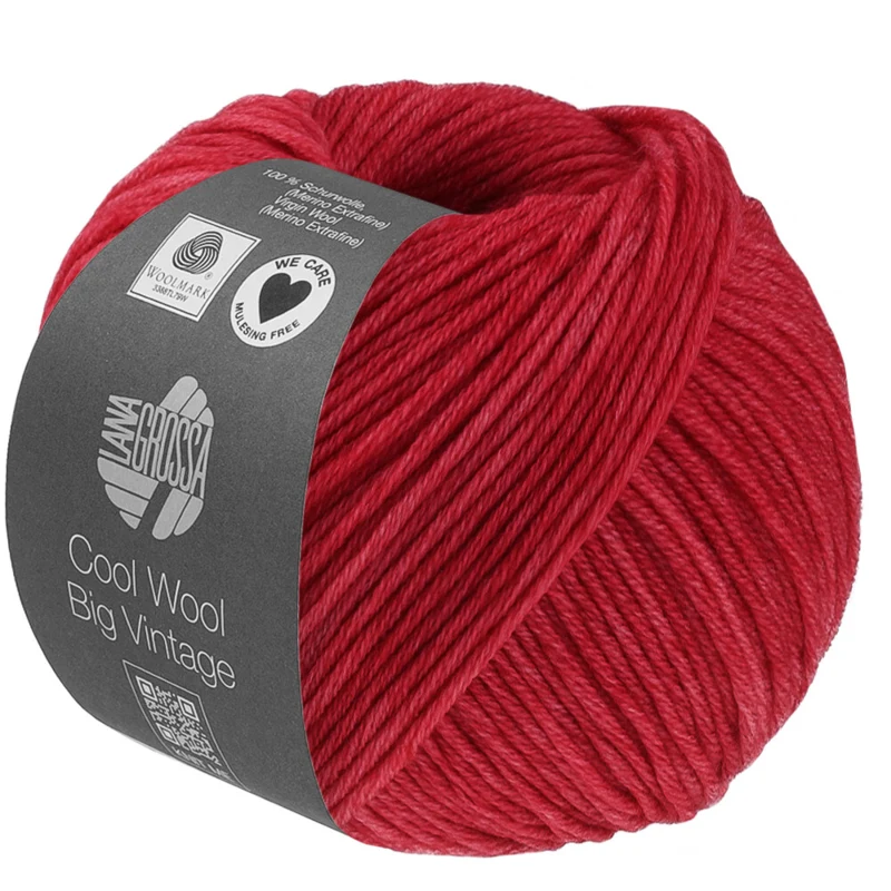Lana Grossa Cool Wool Big Vintage 95 Red