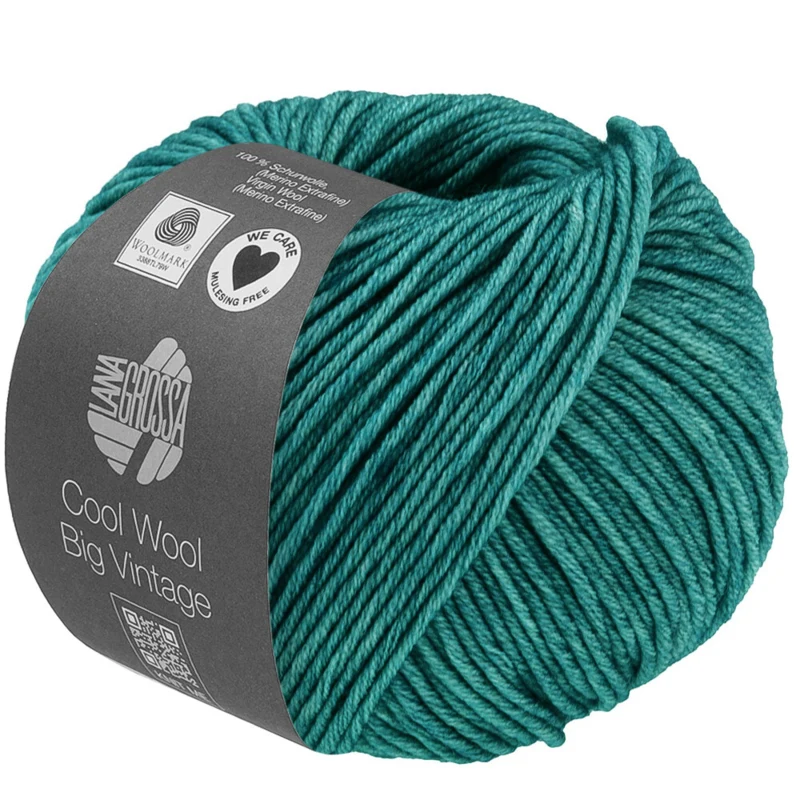 Lana Grossa Cool Wool Big Vintage 98 Petrol green