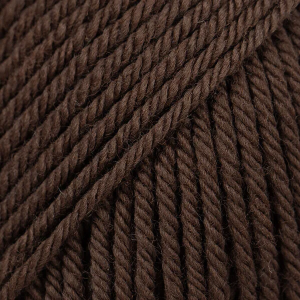 DROPS Daisy 35 Dark brown (Uni Colour)