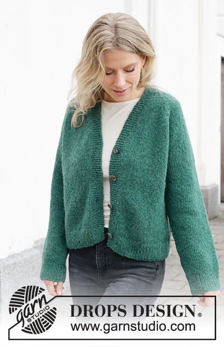 244-8 No Nonsense Cardigan by DROPS Design