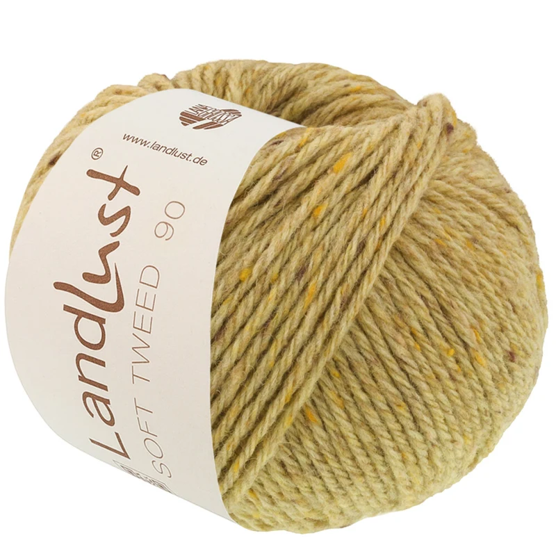 Lana Grossa Landlust Soft Tweed 90 34 Green beige heathered